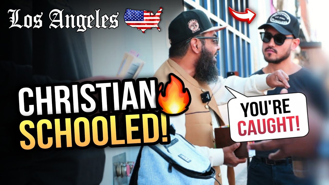 🇺🇸🔥LOS ANGELES DEBATE❗Shaykh Uthman SCHOOLS Christian Preacher [MUST WATCH]
