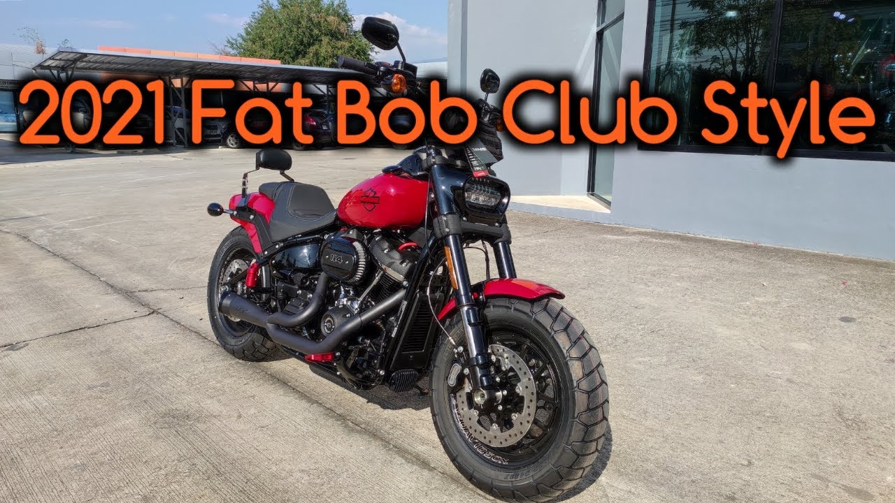 Fat Bob 2021 Club Style with TBR Exhaust Walkaround + Rev