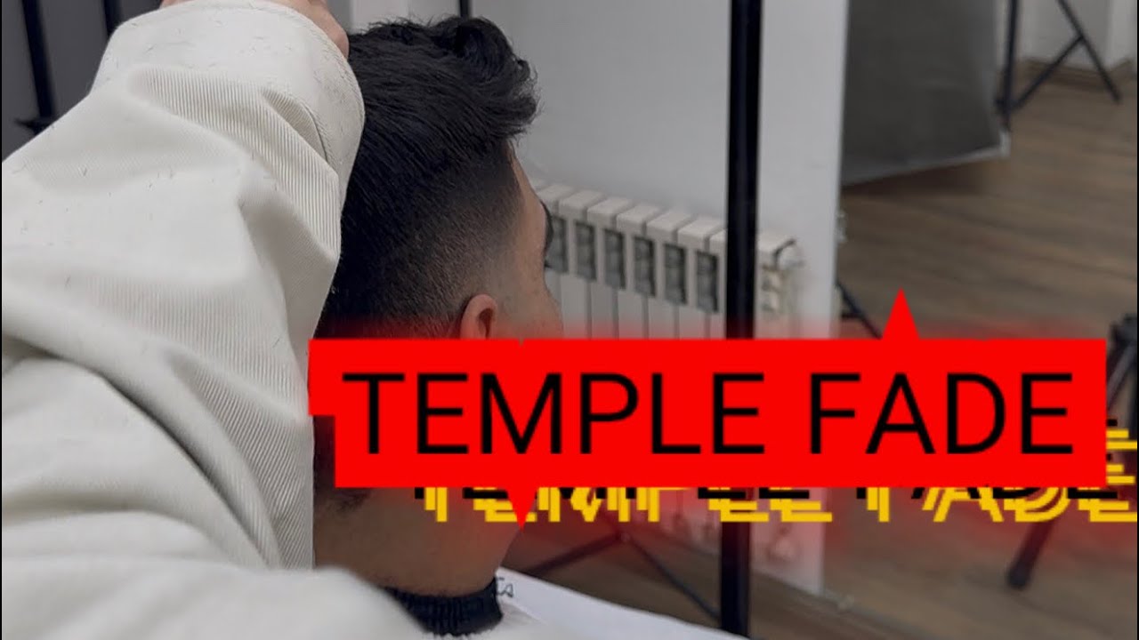Temple fade. I love fading hair, and that too with my own technique.