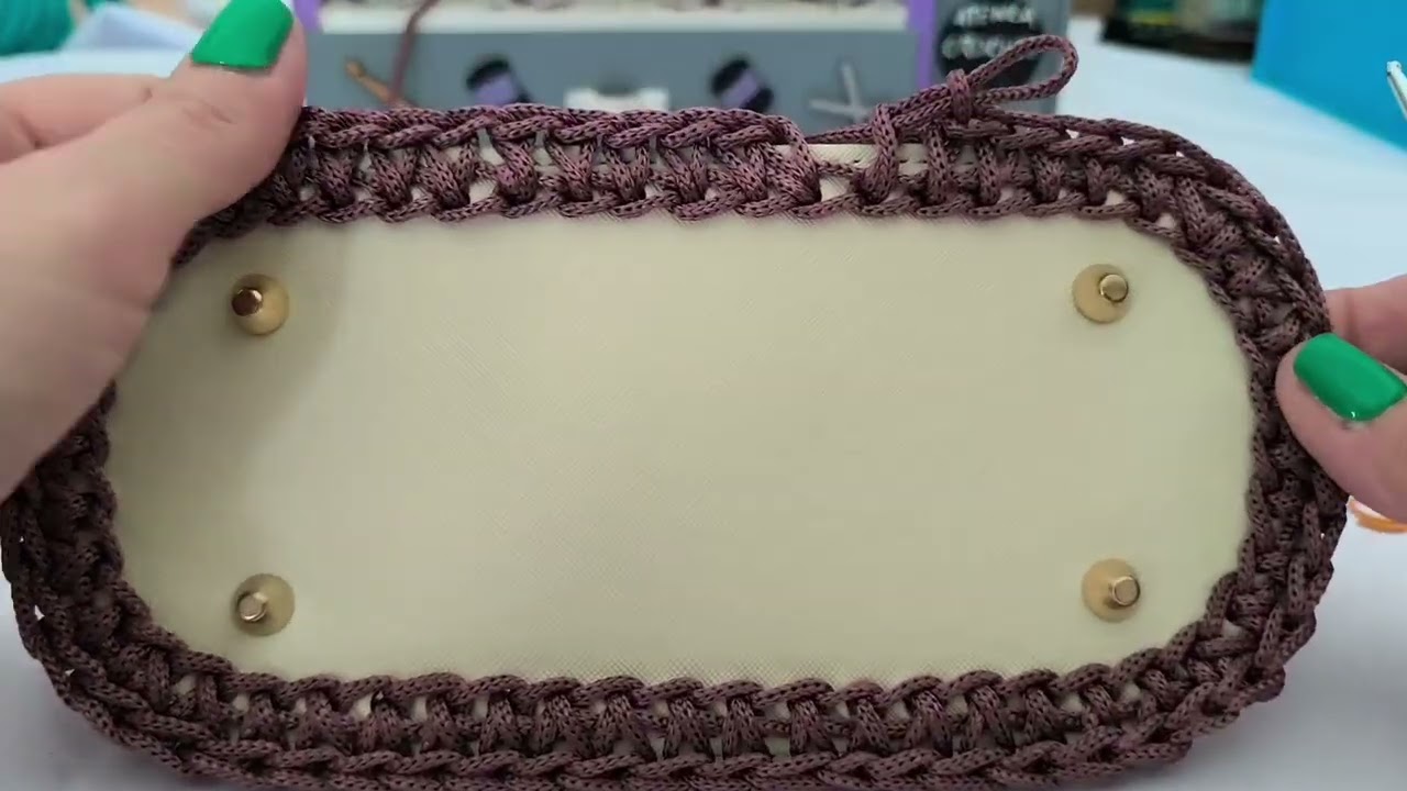 🔥 HERMOSA CARTERA TEJIDA EN CROCHET CON HILO DE POLIÉSTER. PUNTO ESTRELLA 💫.