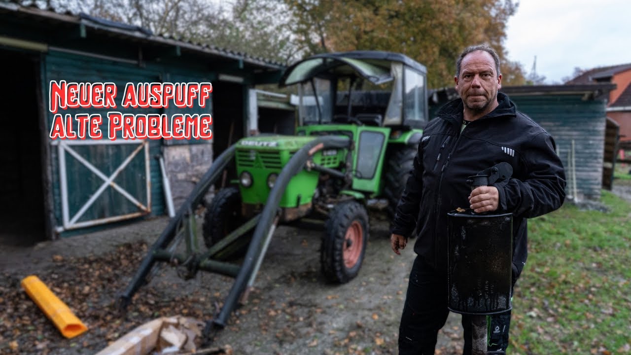 Wir haben den Original Deutz Auspuff gefunden und es fliegen wieder Keilriemen!