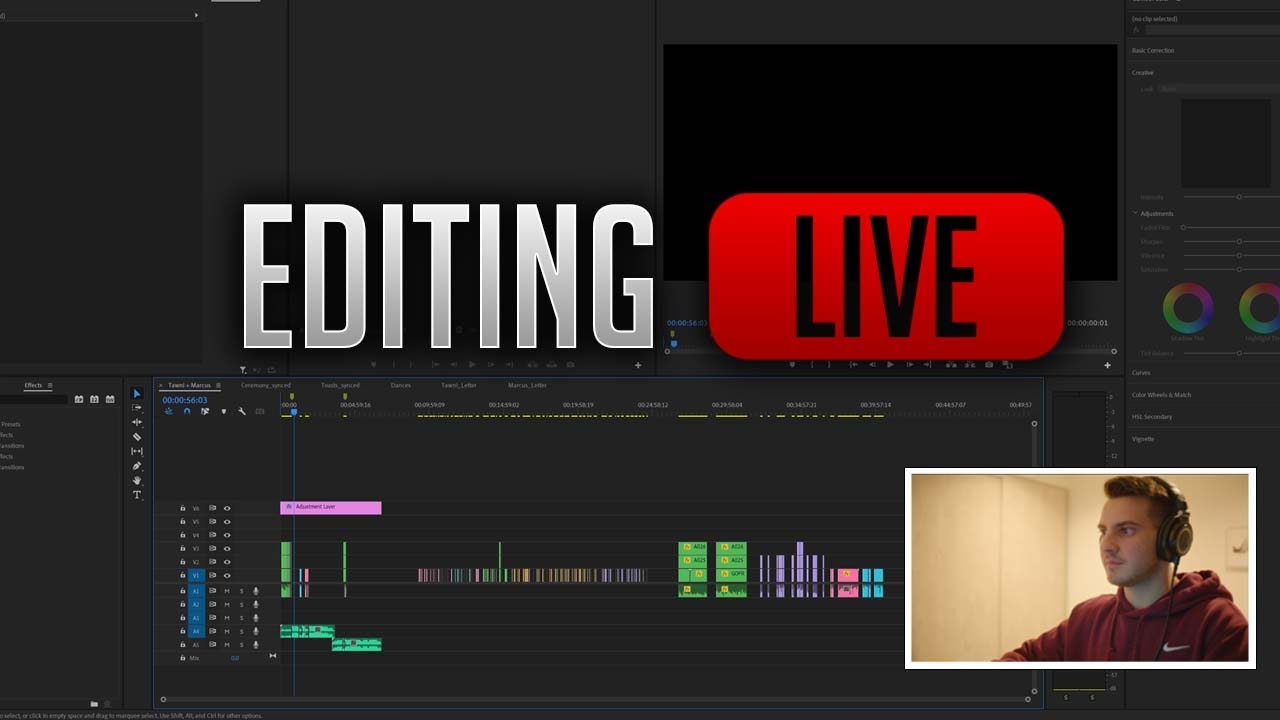Editing a Wedding Film Live - Part 2