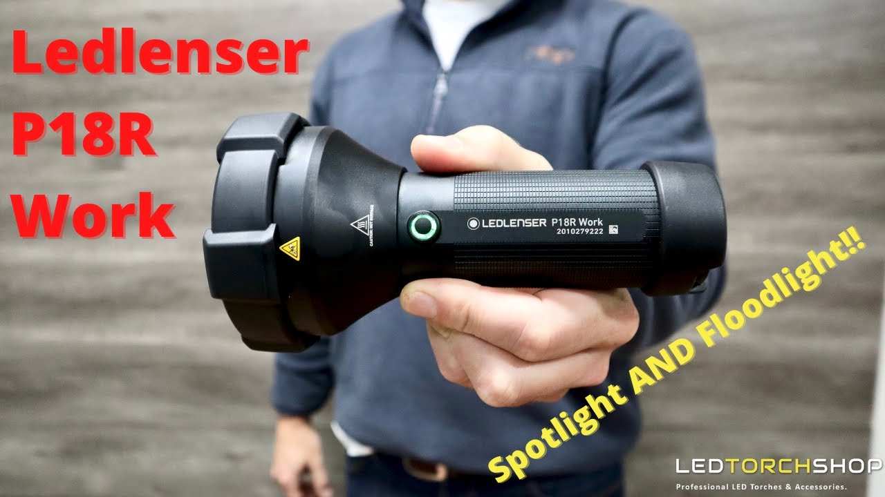 Ledlenser P18R WORK | 4500 LUMENS Spotlight and Floodlight