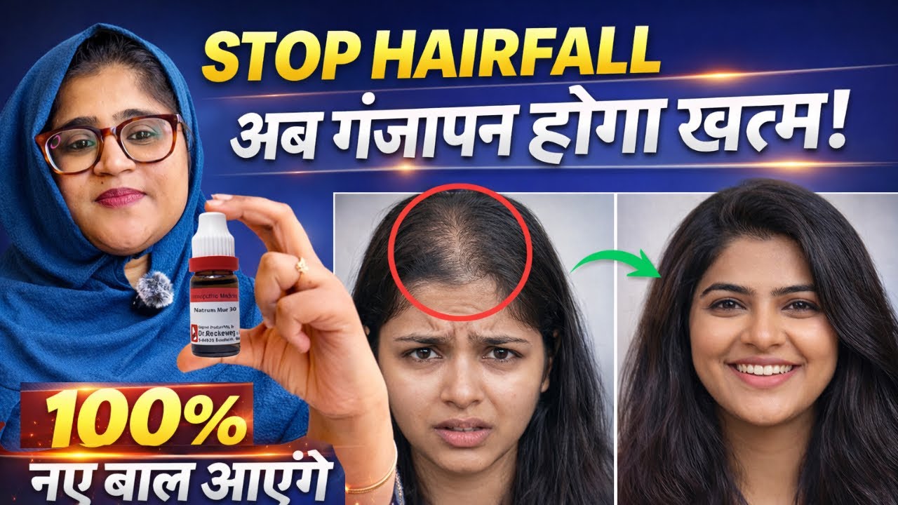 झड़ते बाल दोबारा उगाएं! 4 Powerful Homeopathic Remedies for 100% Hair Regrowth