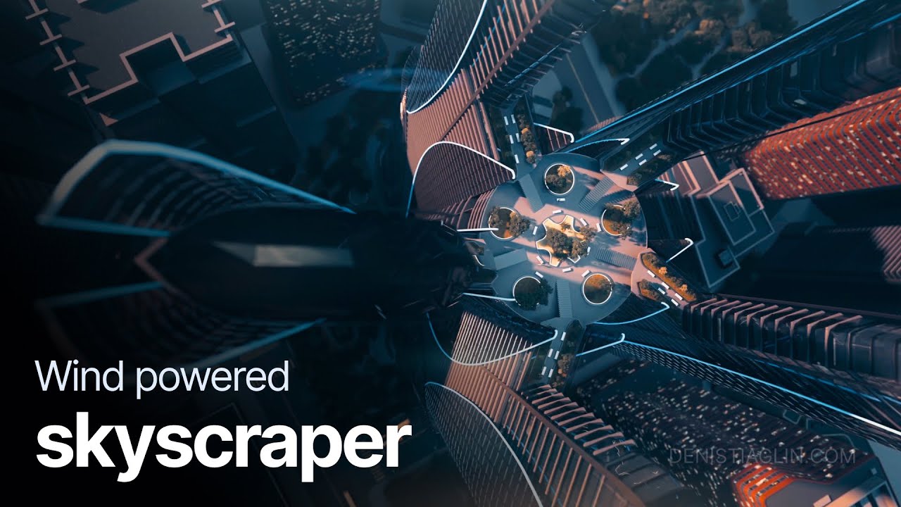 Modern architectural solution of the Wind Powered Skyscraper (WPP) 2022-2023