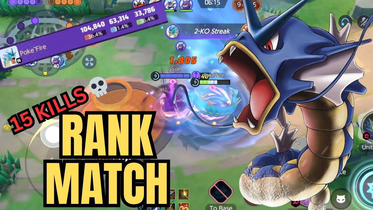 1LAKH+ DAMAGE AND 15 KILLS IN THIS GYARADOS GAMEPLAY VIDEO |. #pokemonunite #gyarados 