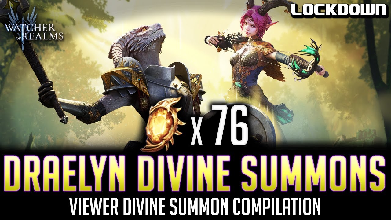 WOR: 76 Divine Summons for Draelyn! Lots of Luck! Watcher of Realms Pulls