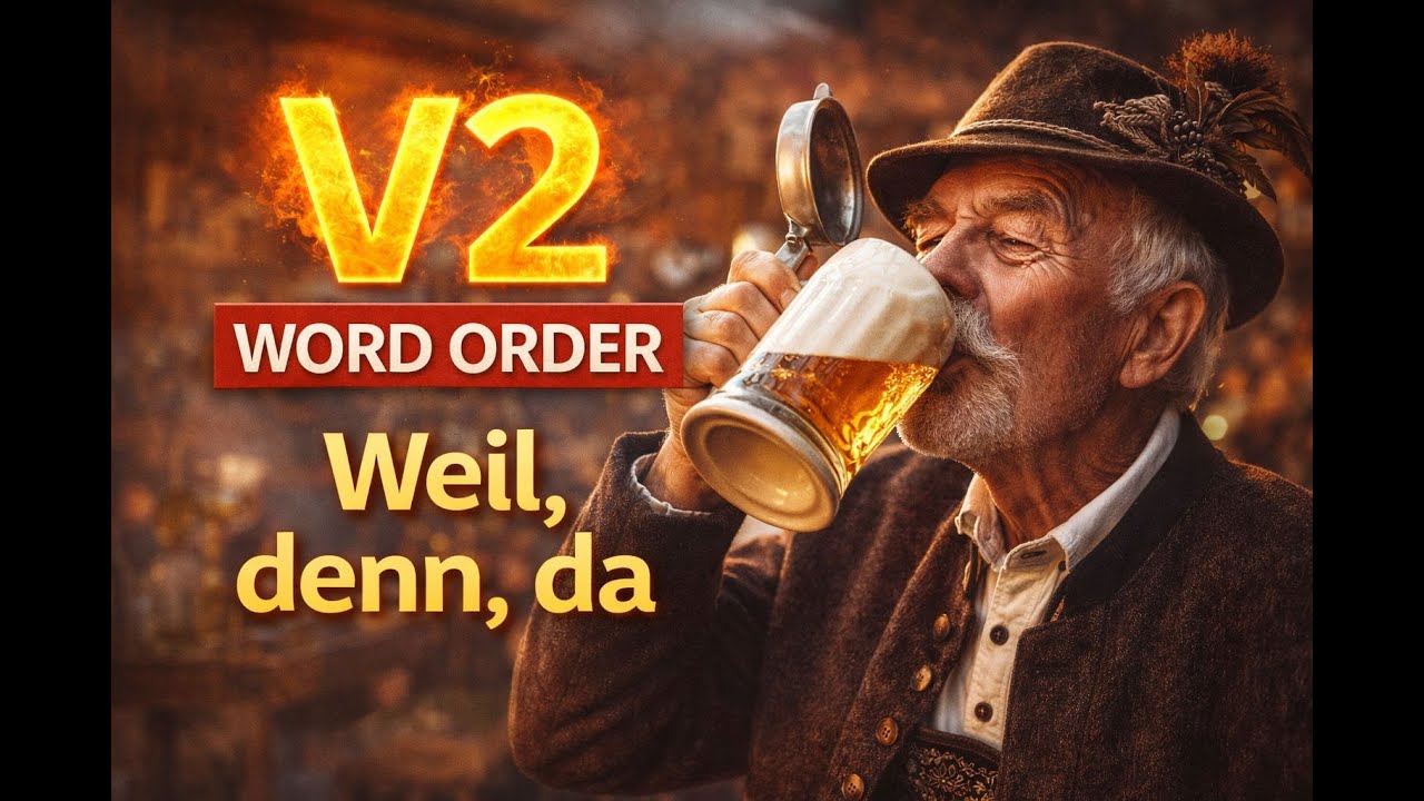 V2 Word Order 😵‍💫 Weil, denn & da erklärt! 🍺🇦🇹