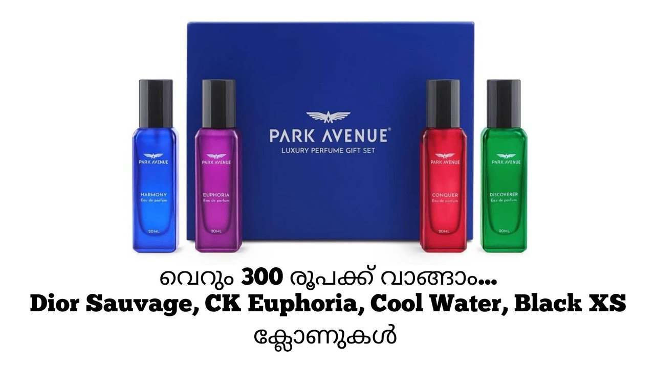 Park Avenue Luxury Combo Gift set| Euphoria, Harmony, Conqueror&Discoverer Perfumes Malayalam Review