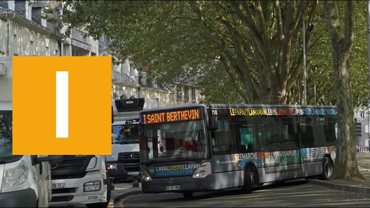 Irisbus Citelis 12 N°114 - Ligne I entre Château d'Eau et Laval Mairie - Réseau TUL - Laval