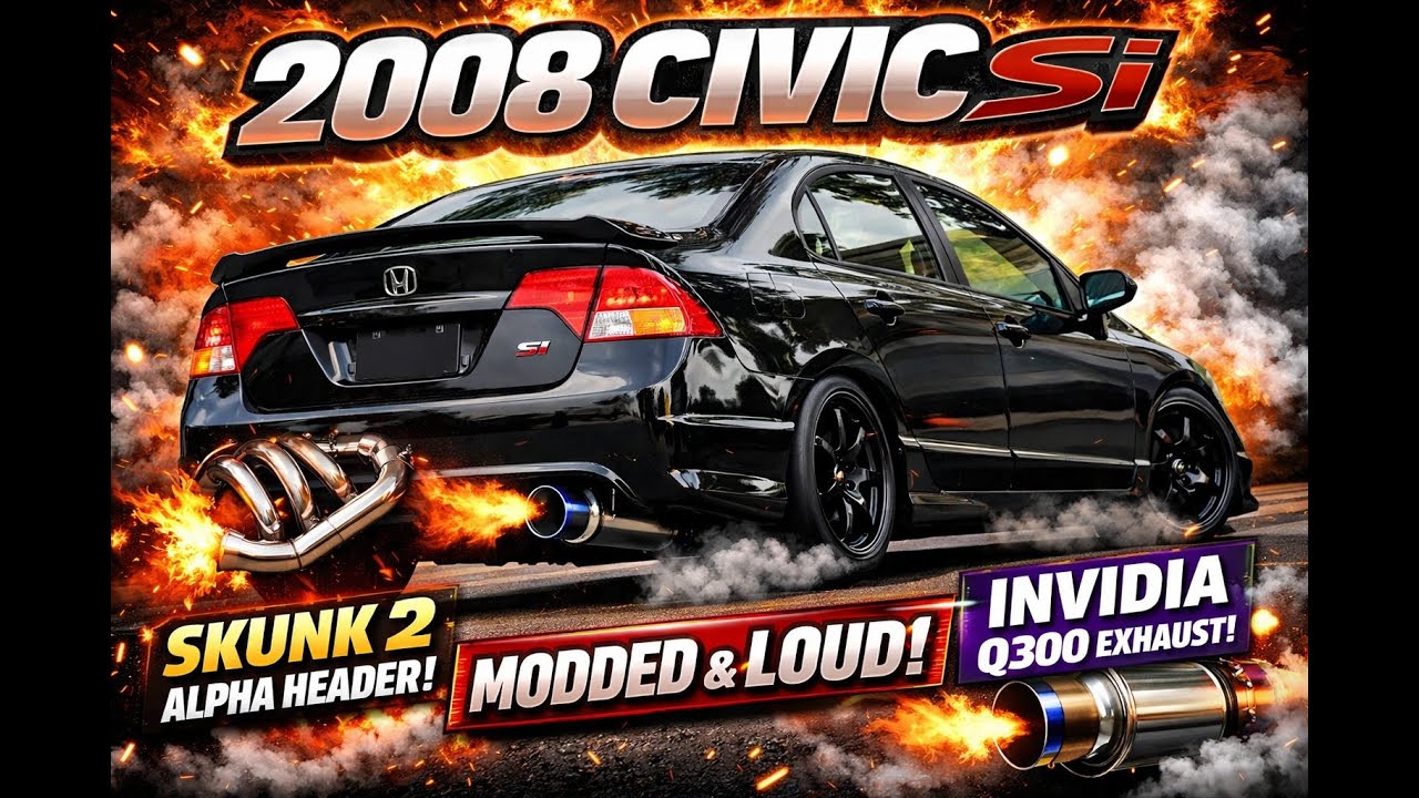 8th Gen Civic Si Gets Skunk2 Alpha Headers & Invidia Q300 Exhaust 