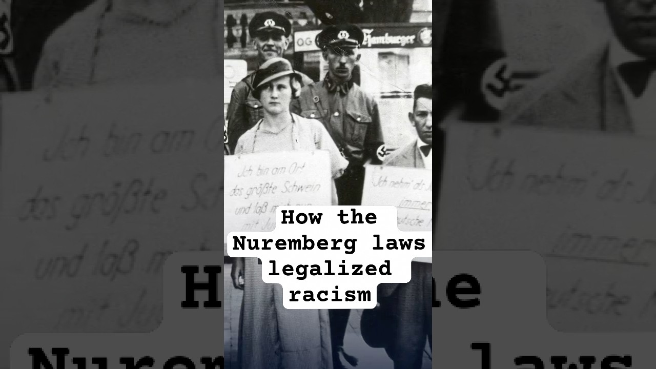 How the 1935 Nuremberg laws legalised racism and antisemitism  #dwhistoryandculture