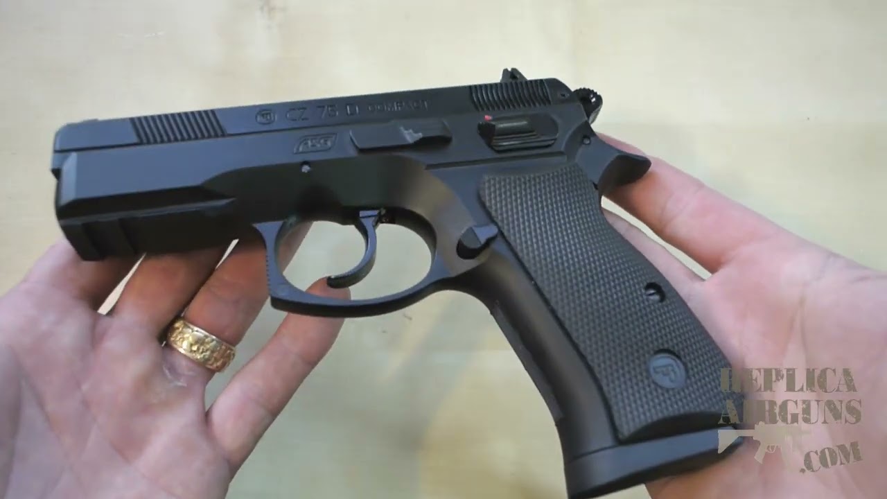 ASG CZ 75D Compact CO2 BB Pistol Table Top Review