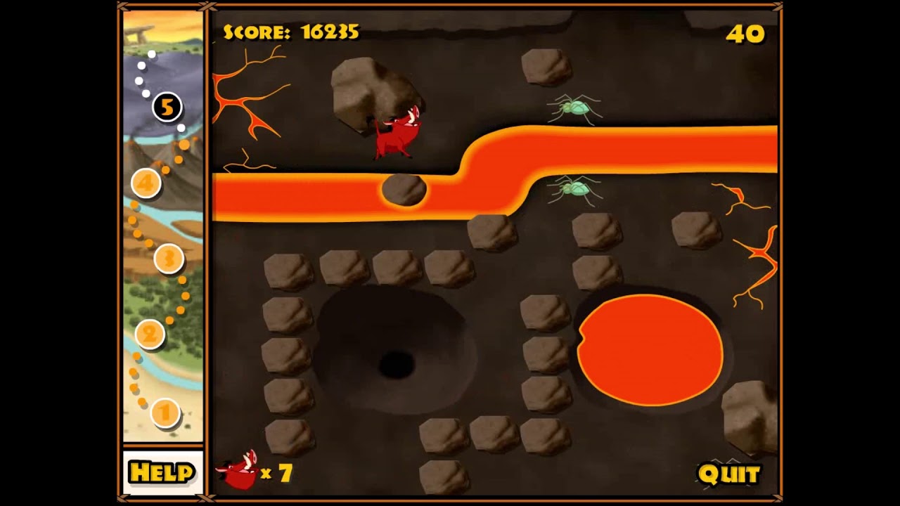 Treacherous Trek (2003) OH MY CHILDHOOD!!! - Full Gameplay playing as PUMBAA - Toon Disney Games
