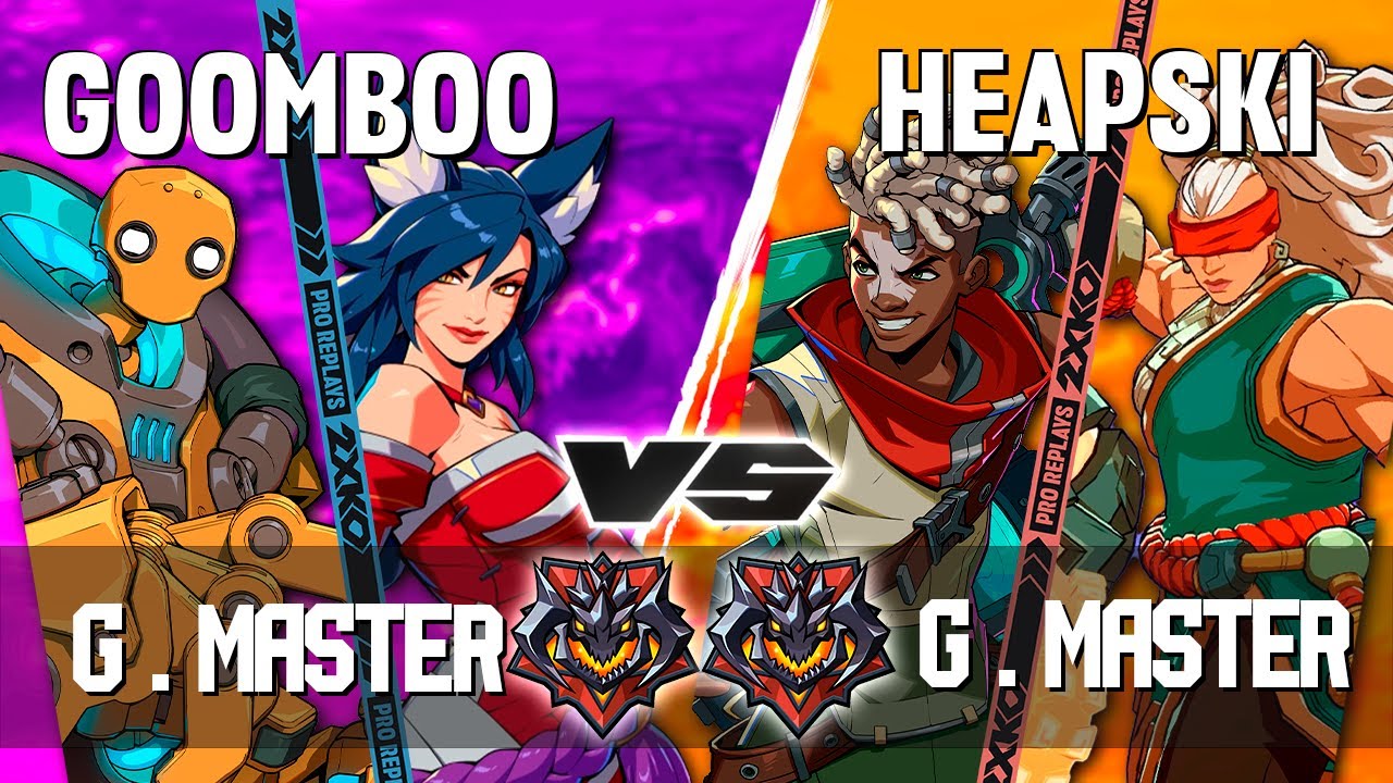 2XKO ▰ GOOMBOO (Ahri-Blitzcrank) vs HEAPSKI (Ekko-Illaoi) ▰ 2XKO Pro level replays