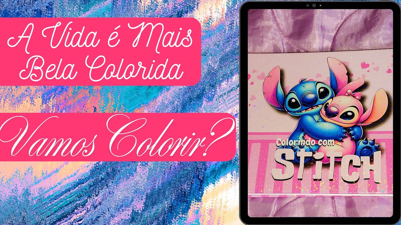 Colorindo em Live - Stitch 