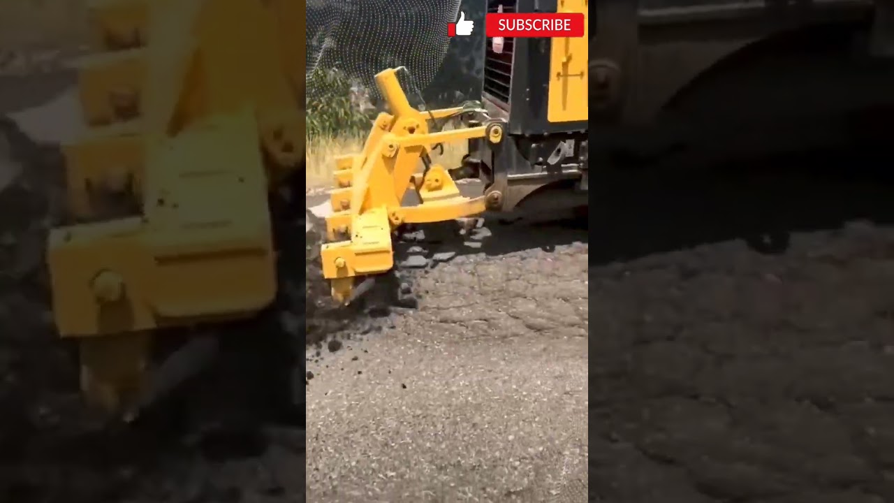 bituminous road quick removal machine. #shorts #construction #road #demolition #civilengineering