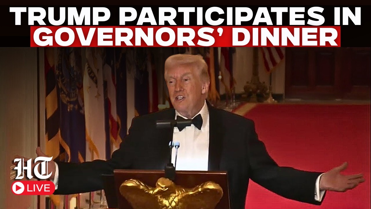Donald Trump LIVE: The President and First Lady Participate in a Governors Dinner | US News LIVE