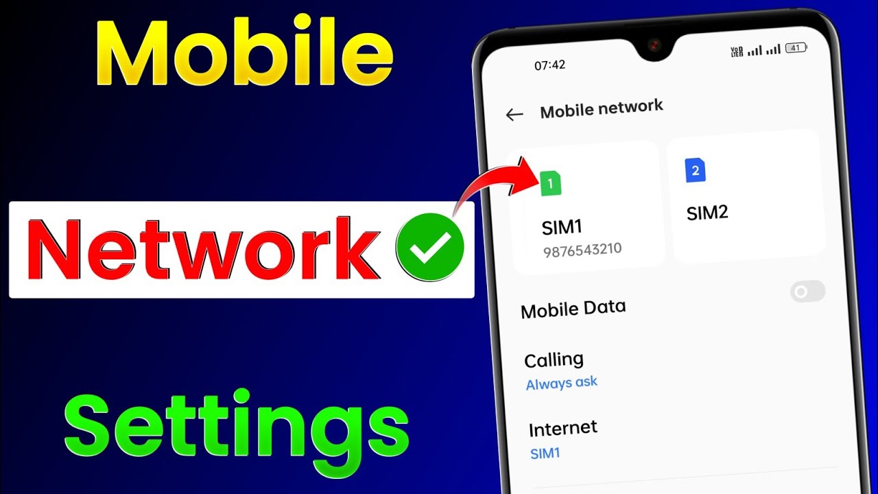 Mobile Network Settings | Network Settings In Android Phone | Mobile Me Network Setting Kaise Kare