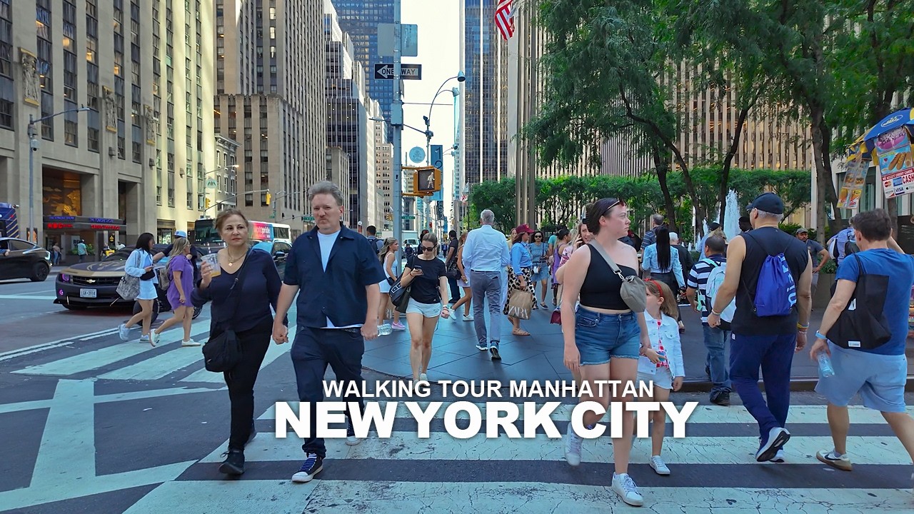 NEW YORK CITY WALKING TOUR MANHATTAN Broadway, 23rd Street, Madison Square, 6th Avenue, Times Square