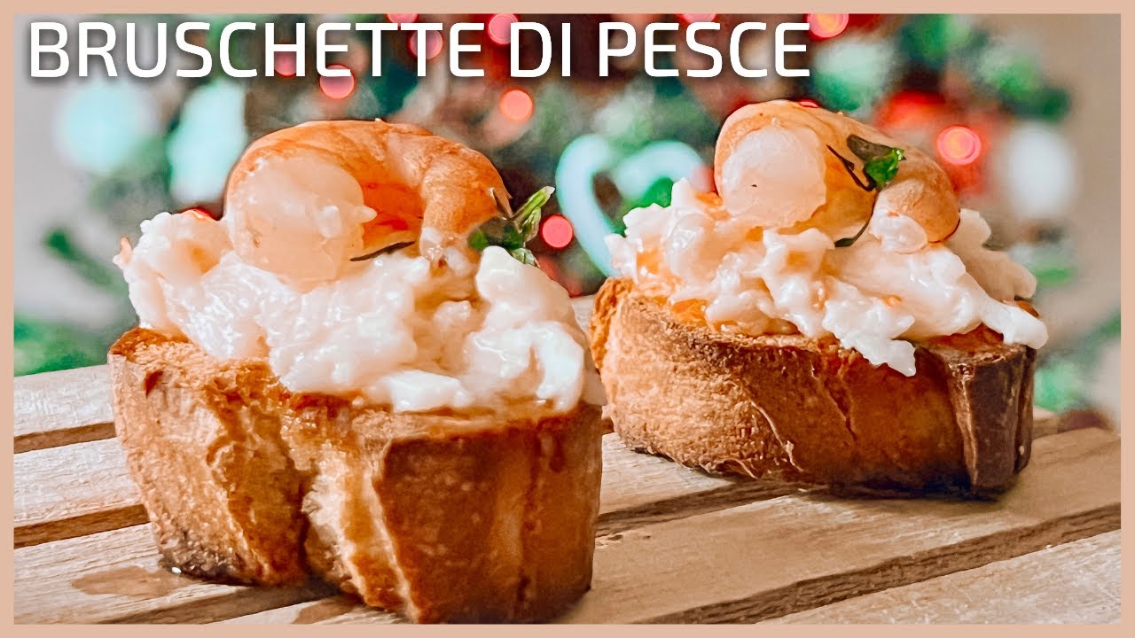 ANTIPASTO DI PESCE | bruschette gourmet | facili e veloci