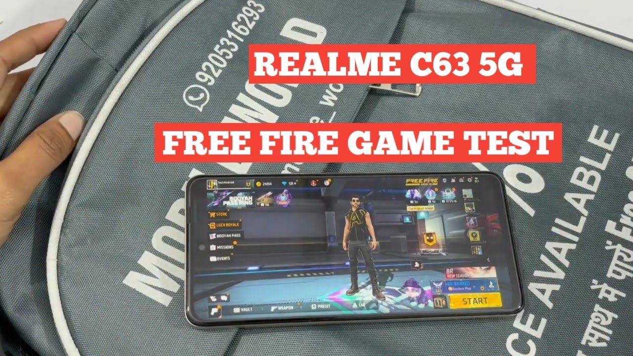 REALME C63 5G FREE FIRE GAME TEST, Realme C63 5G GIVEAWAY, FREE FIRE BEST PHONE UNDER 15,000?