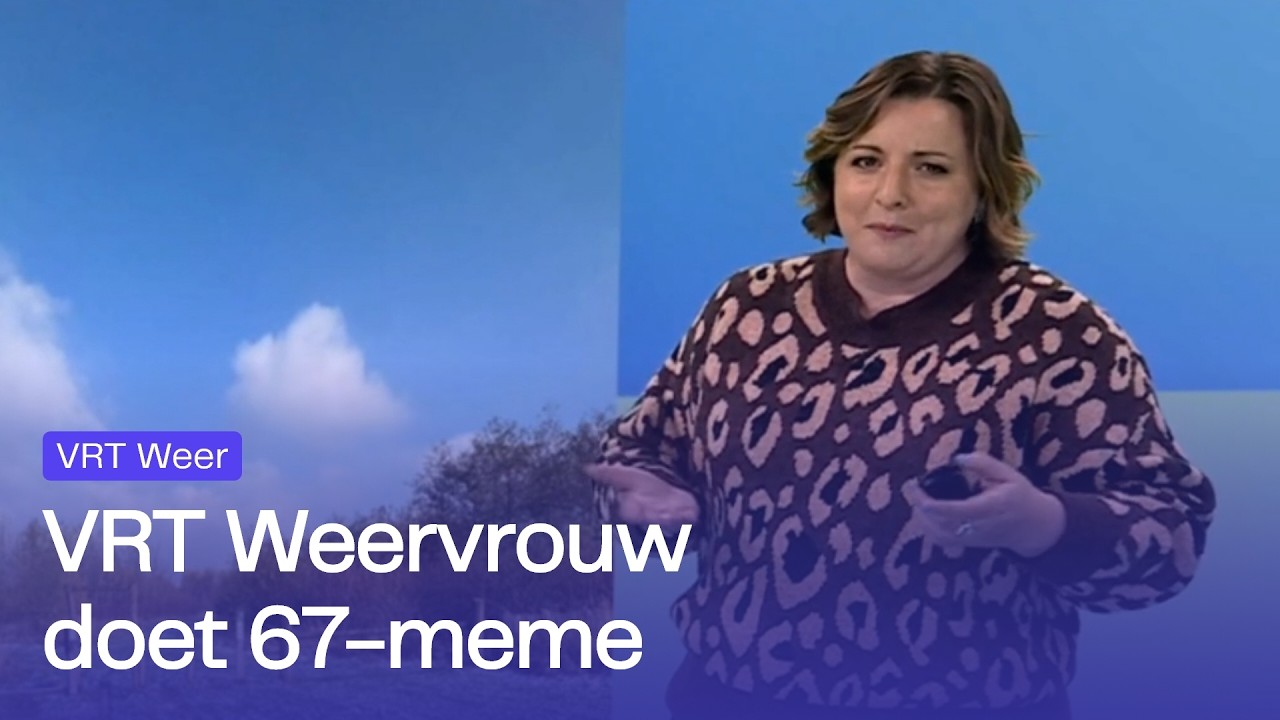 VRT-Weervrouw maakt onverwachte &lsquo;67&rsquo;-memegrap op TV | OudeTVinHD