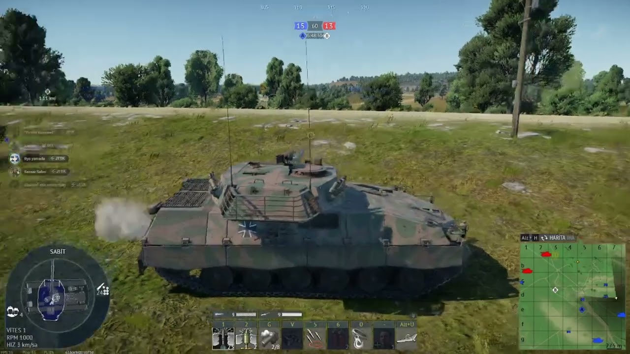 WAR THUNDER GERÇEKÇİ BR 9.3 TURNUVA JTTK