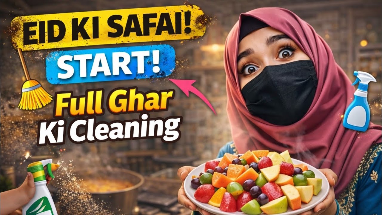 Eid Ki Safai Routine 2026 | Deep Cleaning Before Eid 🧹Aaj Banaya Chicken Pulao 😋