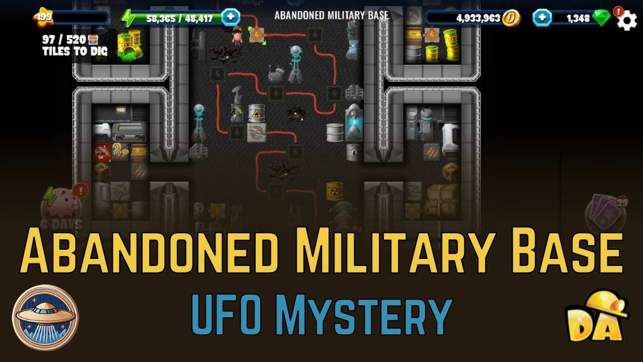 Abandoned Military Base - #4 UFO Mystery - Diggy's Adventure