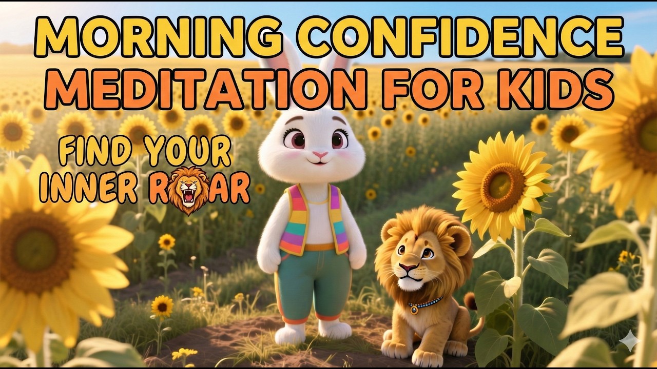 Morning Confidence Meditation for Kids | Find Your Inner Roar 🦁  (3-4 min)