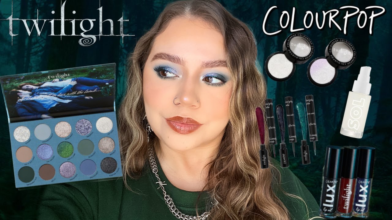 TWILIGHT X COLOURPOP COLLECTION 🌲💙 SWATCHES, REVIEW + TUTORIAL | Makeupbytreenz