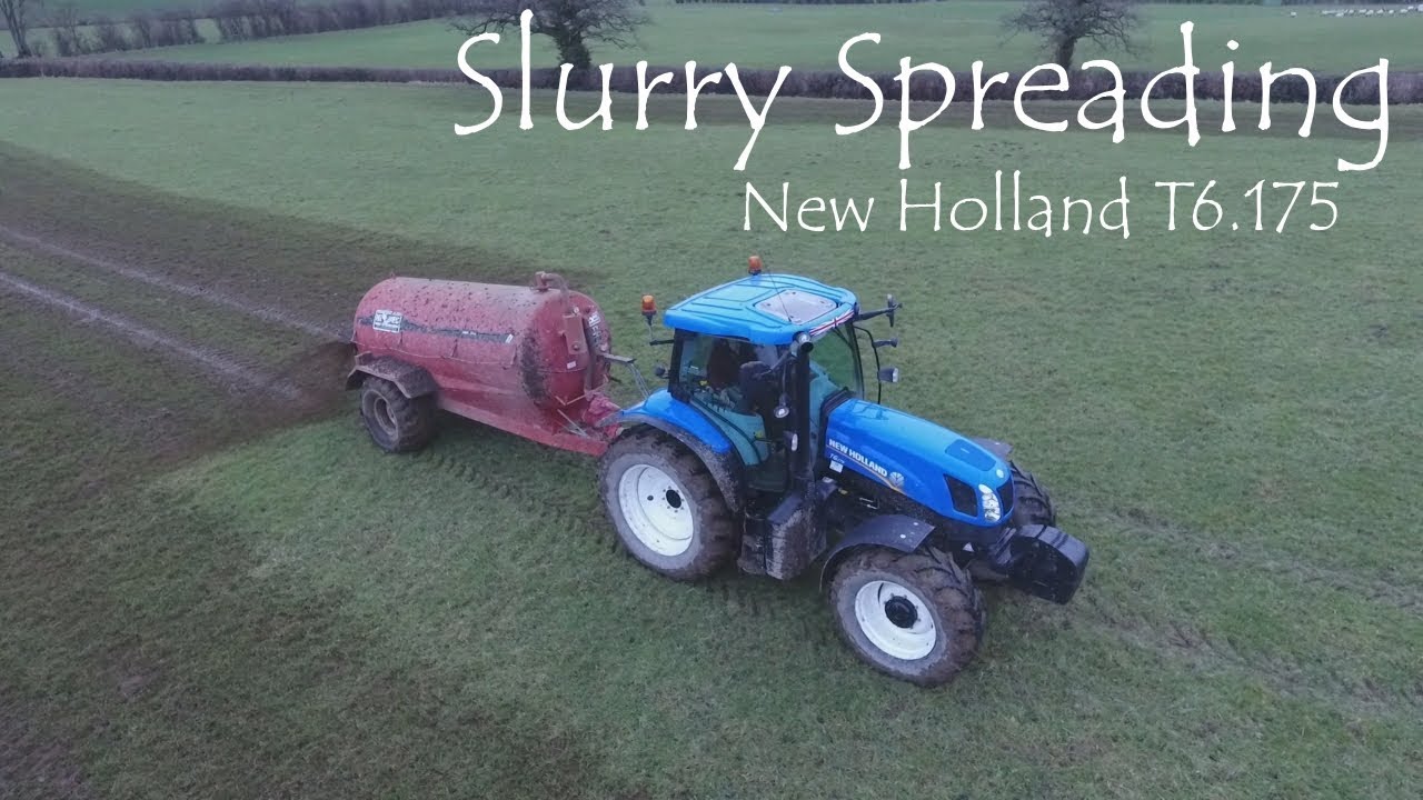 Slurry Spreading 2018 - New Holland T6.175