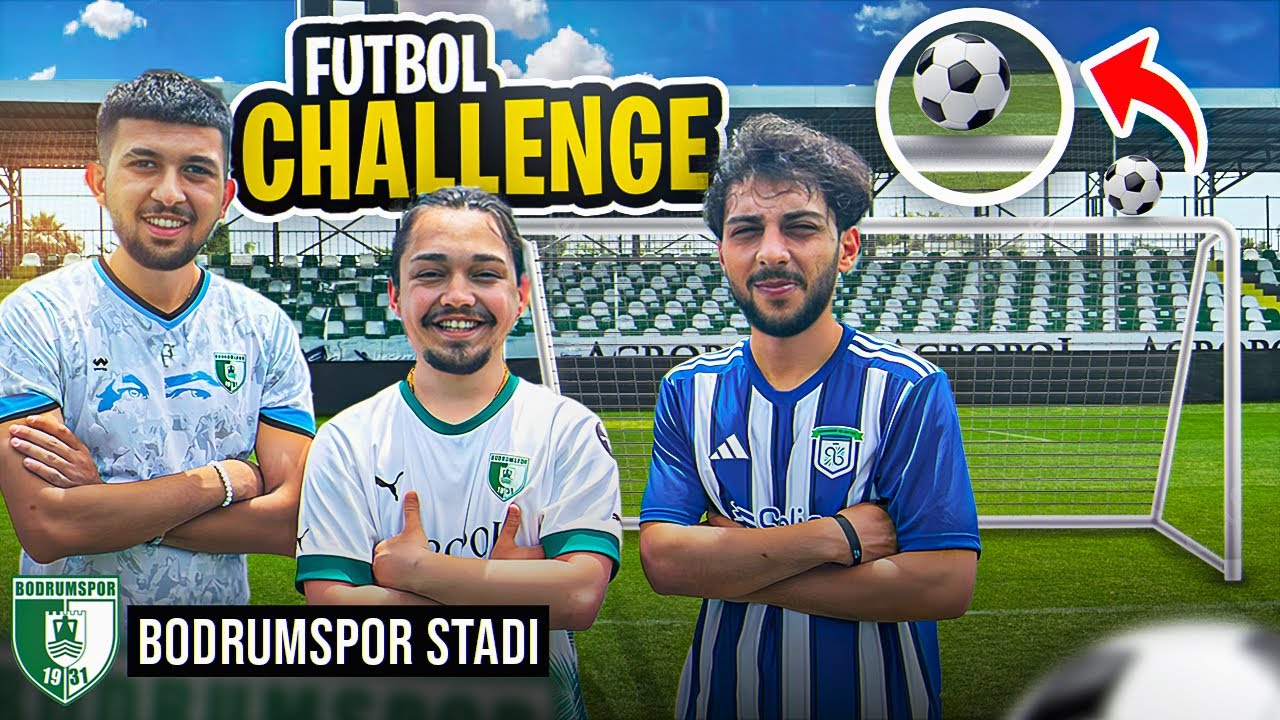 PROFESYONEL FUTBOLCU İLE CEZALI FUTBOL CHALLENGE (BUZ GİBİ SUYA GİRDİK!!)