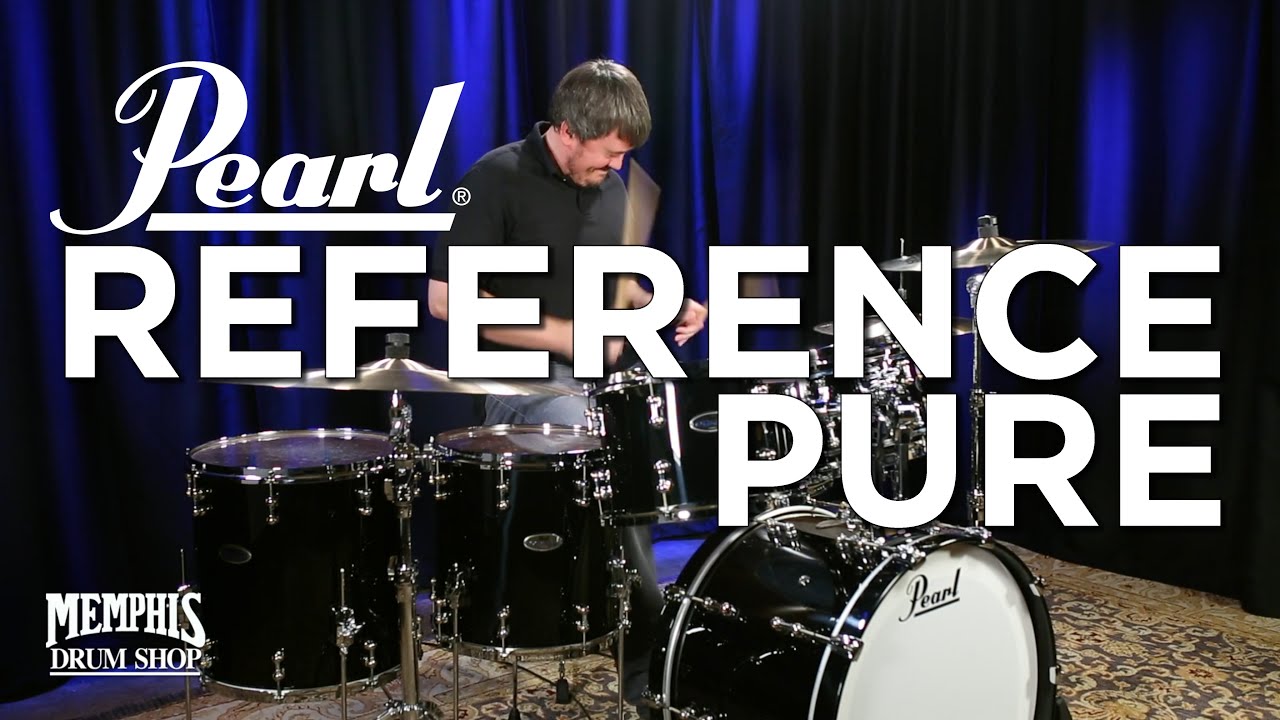Pearl Reference Pure Drum Set 22/12/13/14/16 - Piano Black - Demo Kit