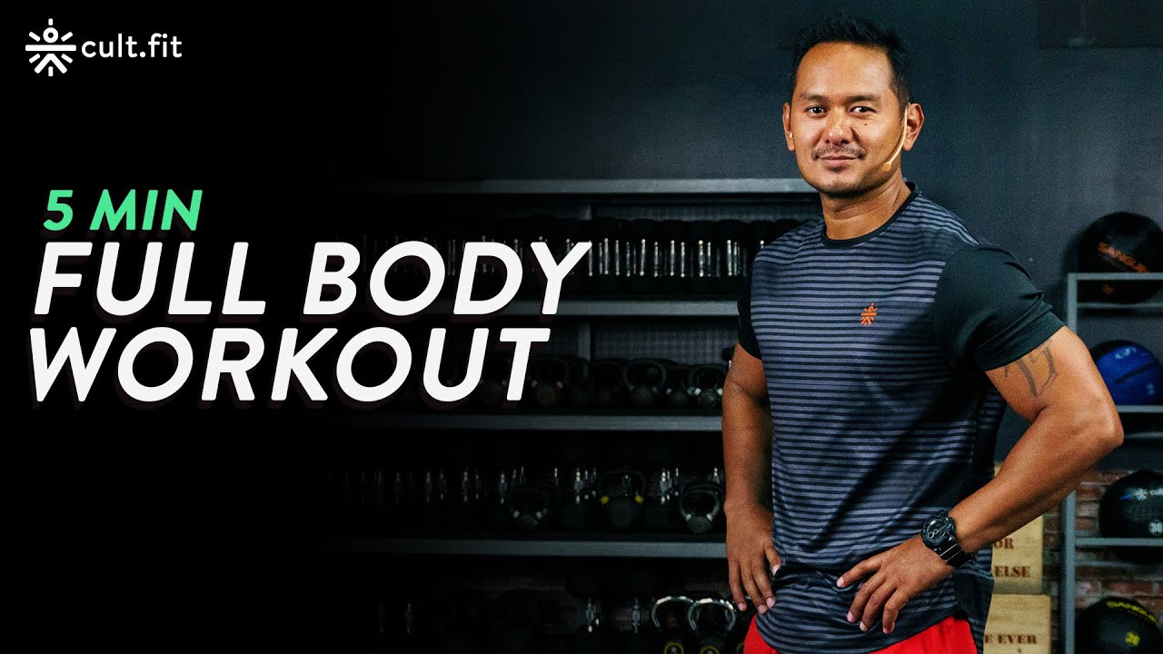 5 Min Full Body Workout | Fit In Five | 5minute Workout At Home | Home Workout | Cult Fit