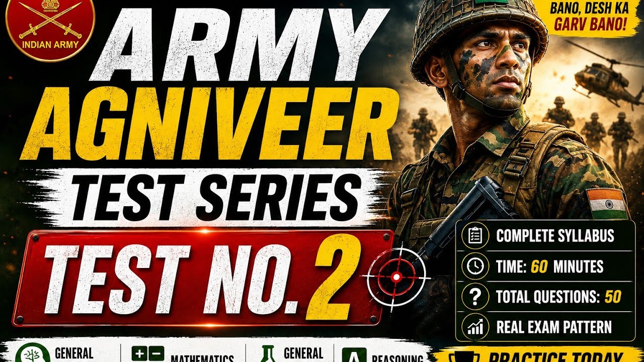 Army Agniveer Test Series | Test No. 2 | Dharvi Career Institute