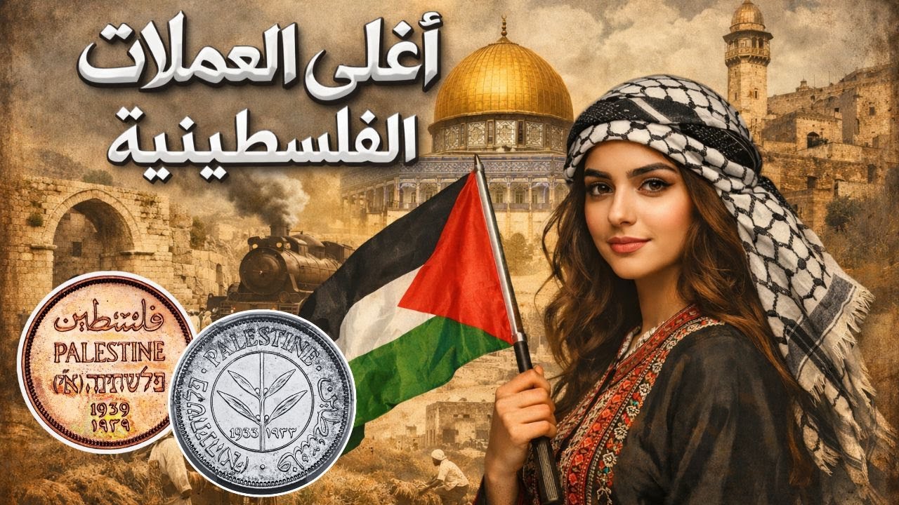 أسعار أغلى العملات الفلسطينية من فئة 50 مل و 100 مل القديمة والنادرة من الفضة