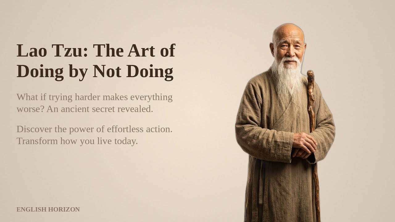 Lao Tzu: The Art of Doing by Not Doing | Philosophy | Learn English B1
