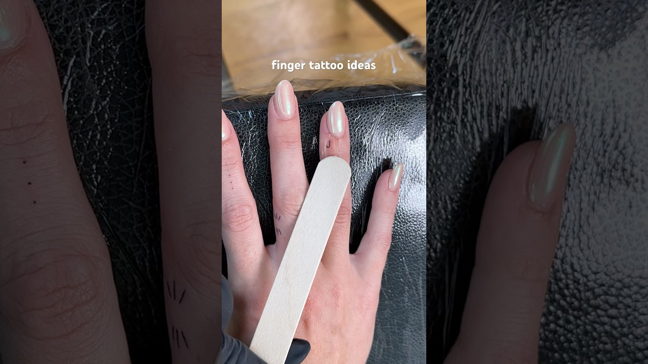FINGER TATTOO IDEAS ♡