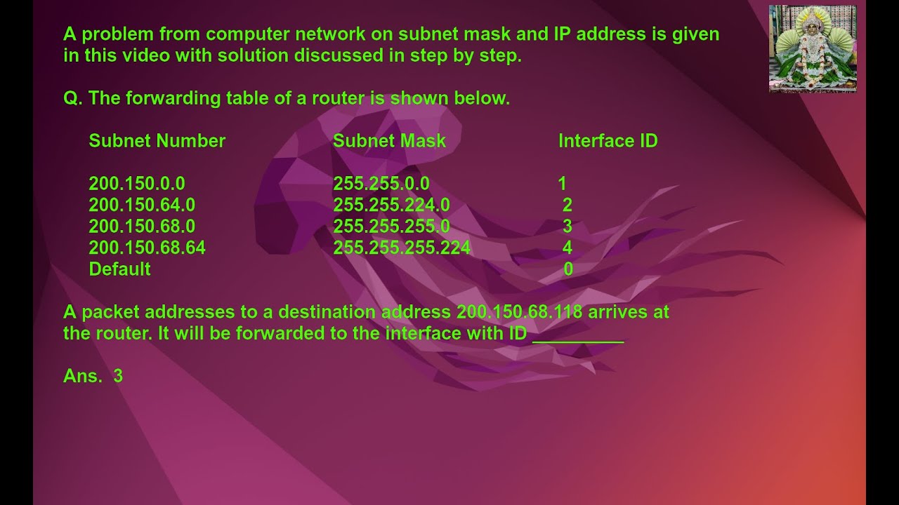 Can you get crystal clear idea how to reach to solution of this problem on computer network ?