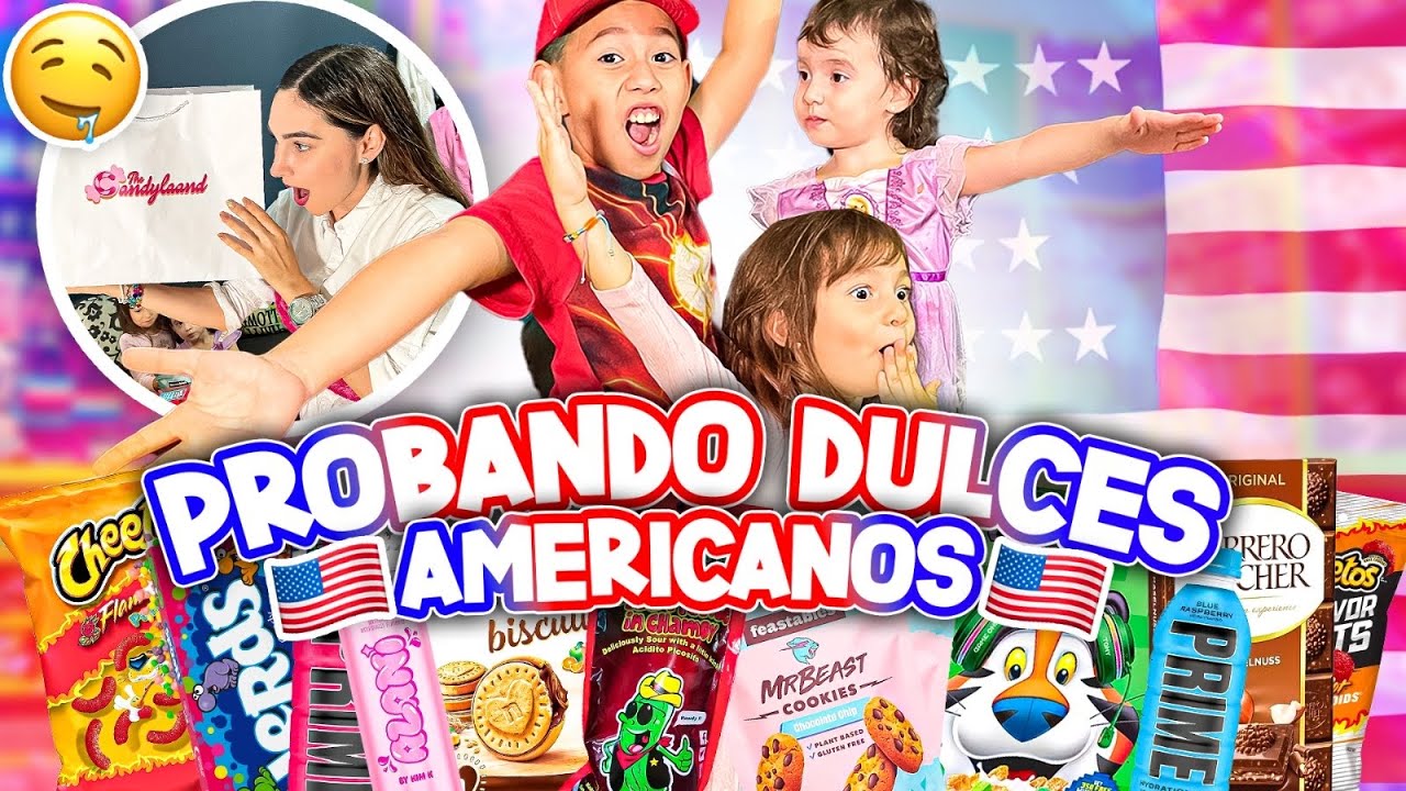 PROBANDO dulces AMERICANOS | Nos ENCHILAMOS | Los Molina
