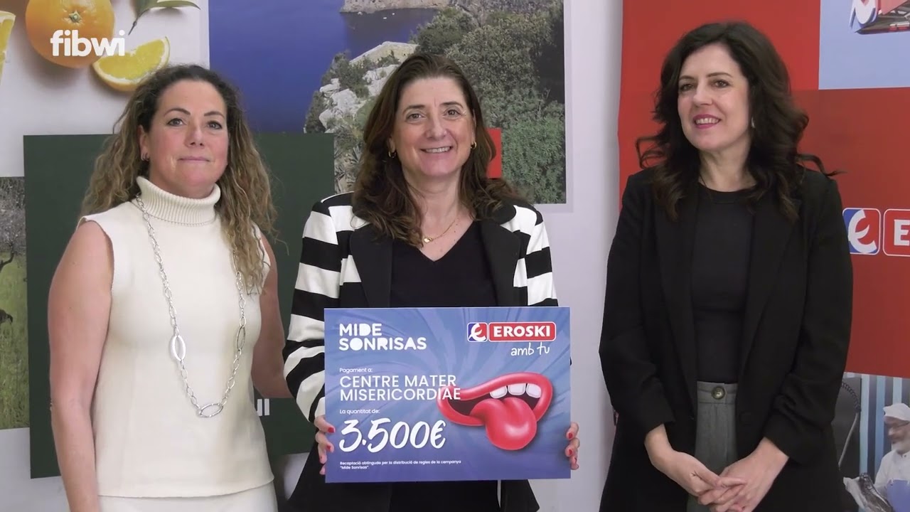 EROSKI Baleares dona 49.000 € a catorce asociaciones de ayuda a la infancia
