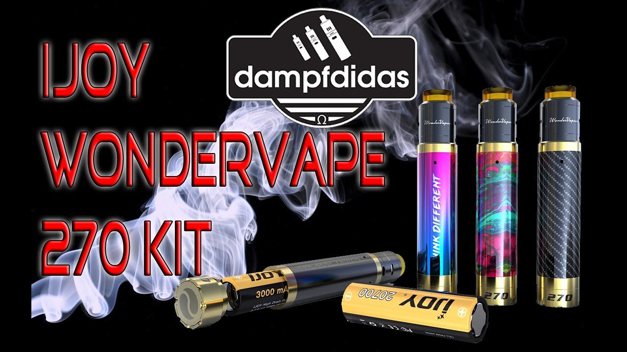 Ijoy Wondervape 270 Mech Tube (20700 Akku) Kit + RDA Review