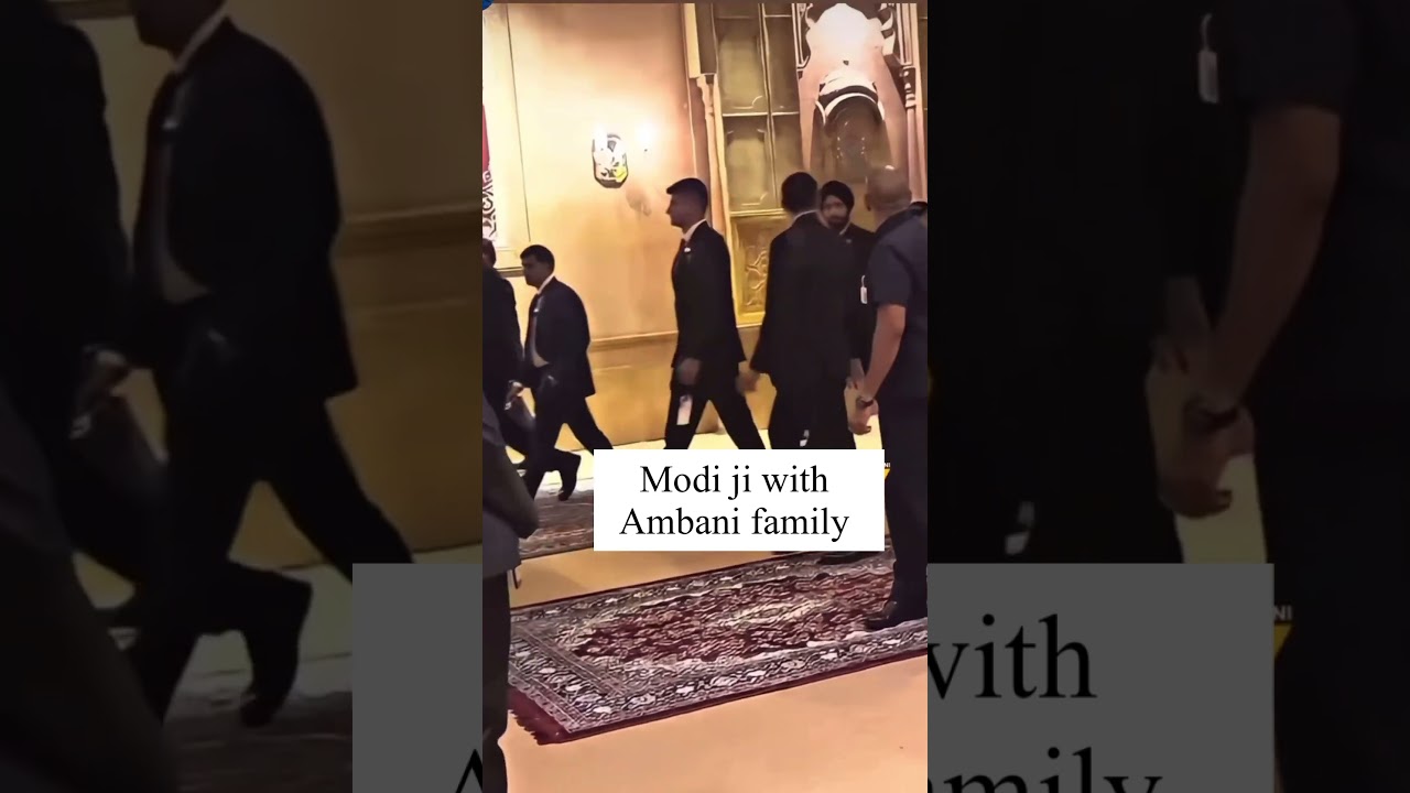 Modi ji at Ambani wedding