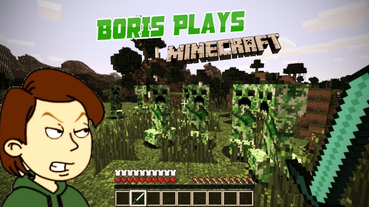 Boris plays Minecraft