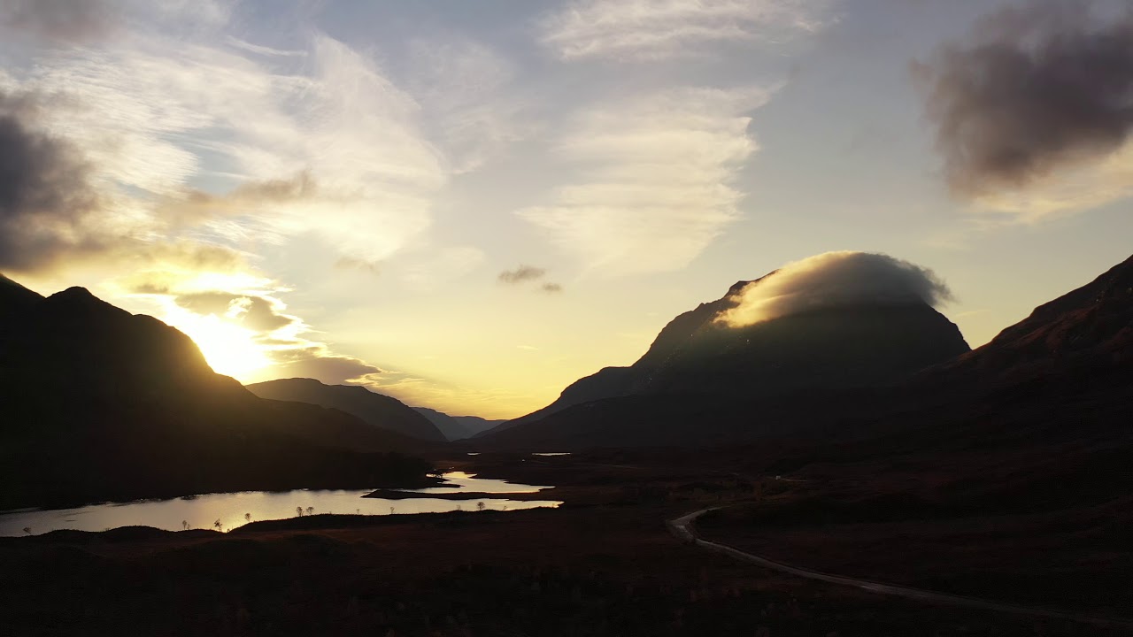 Sun Set At Loch  Clair