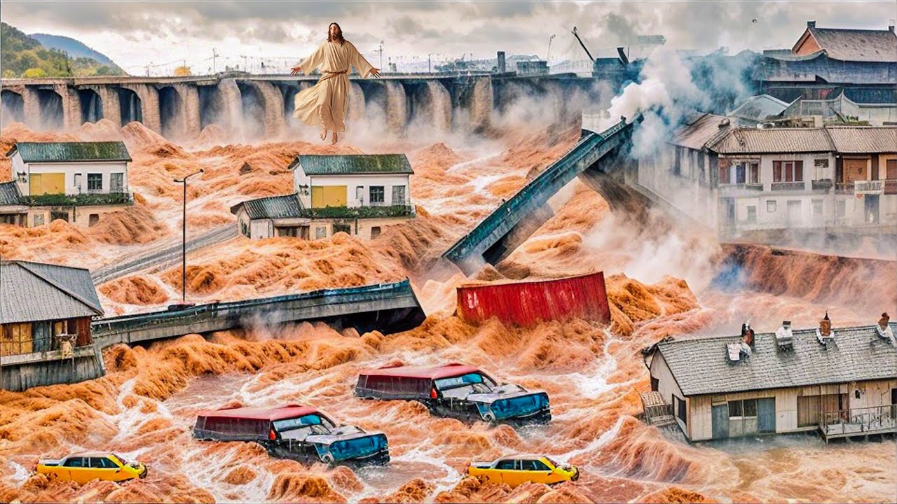 Natural Disaster Wrath Of God! China Now! World's Largest Dam Burst, Chongqing Submerged In Water