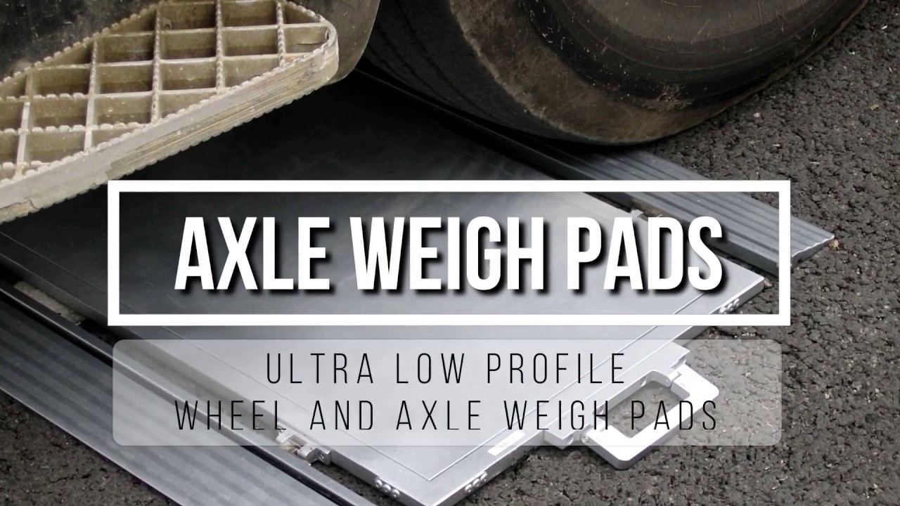 Axle and Vehicle Weighing with Low Profile Portable Weigh Pads