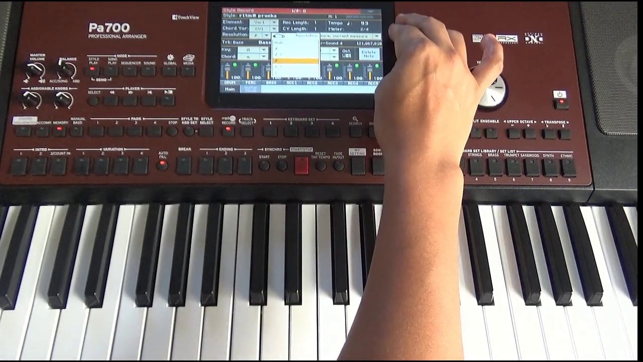 COMO CREAR UN RITMO EN KORG PA 700, PA 900, PA 1000, PA 3X, PA 4X